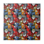 Katzen-u. Hunderoller-Muster Fliese (Vorderseite)