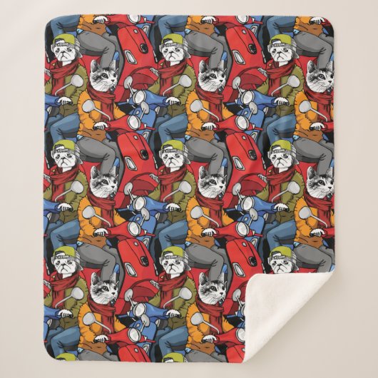 Katzen-u. Hunderoller-Muster Sherpadecke (Vorderseite)