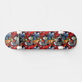 Katzen-u. Hunderoller-Muster Skateboard (Horizontal)