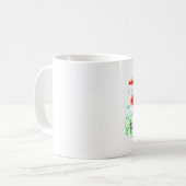 Katzen- u. Mohnblumen-Tasse Kaffeetasse (Vorderseite Links)
