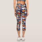Katzen überall capri leggings (Rückseite)