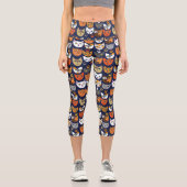 Katzen überall capri leggings (Vorderseite)