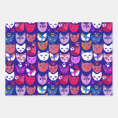 Katzen überall geschenkpapier set (Vorderseite 3)