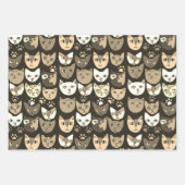 Katzen überall geschenkpapier set (Vorderseite 2)