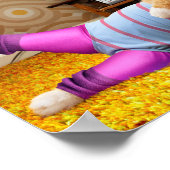 Katzen-Übung Poster (Ecke)