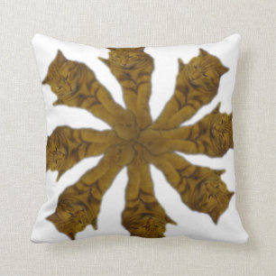 Katzen-Uhr-Kissen Kissen