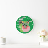 Katzen-Uhr Runde Wanduhr (Zuhause)