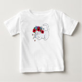 Katzen-Ukrainer-Volkskunst Baby T-shirt (Vorderseite)