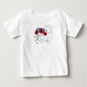 Katzen-Ukrainer-Volkskunst Baby T-shirt