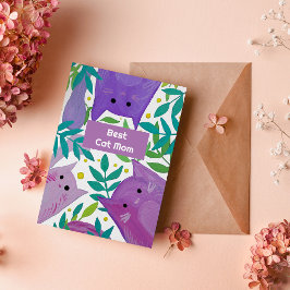 Katzen und Äste Beste Katze Mutter Tageskarte Feiertagskarte