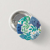 Katzen und Äste - blau und grün Button (Vorne & Hinten)