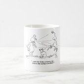 Katzen und Außerirdischen Kaffeetasse (Mittel)