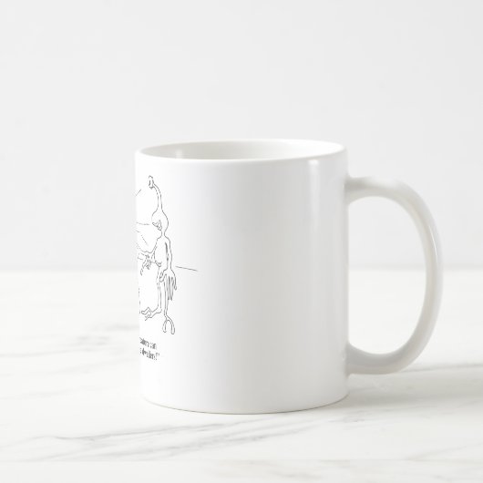 Katzen und Außerirdischen Kaffeetasse (Rechts)