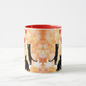 Katzen und Ballons Tasse (Zentrum)