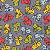 Katzen und Bananen Aufkleber (Vorderseite)