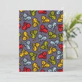 Katzen und Bananen Einladung (Stehend Vorderseite)