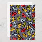 Katzen und Bananen Einladung (Vorne/Hinten)