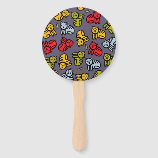 Katzen und Bananen Fächer (Rückseite)