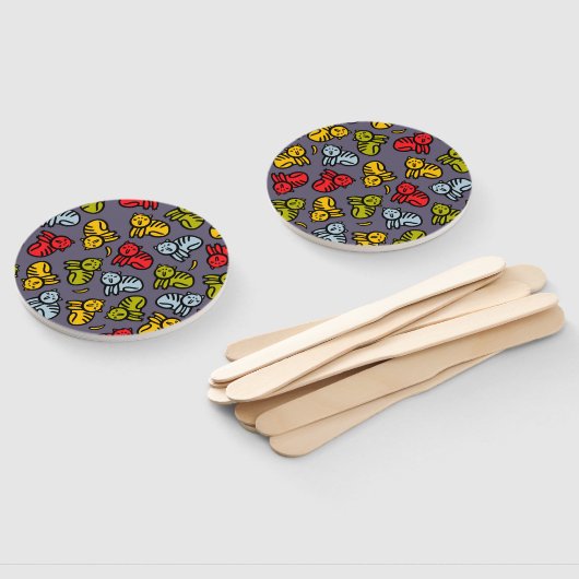 Katzen und Bananen Fächer (Non-assembled)