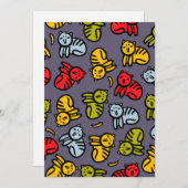 Katzen und Bananen Feiertagskarte (Vorne/Hinten)