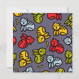 Katzen und Bananen Feiertagskarte