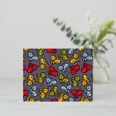 Katzen und Bananen Folie Einladungspostkarte (Stehend vorne)