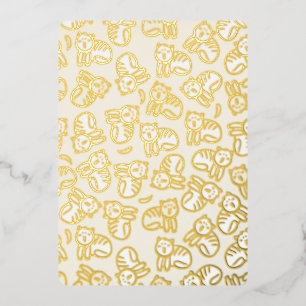 Katzen und Bananen Folieneinladung