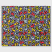 Katzen und Bananen Geschenkpapier (Flach)