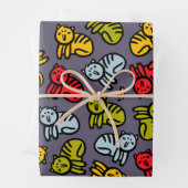 Katzen und Bananen Geschenkpapier Set (Beispiel)