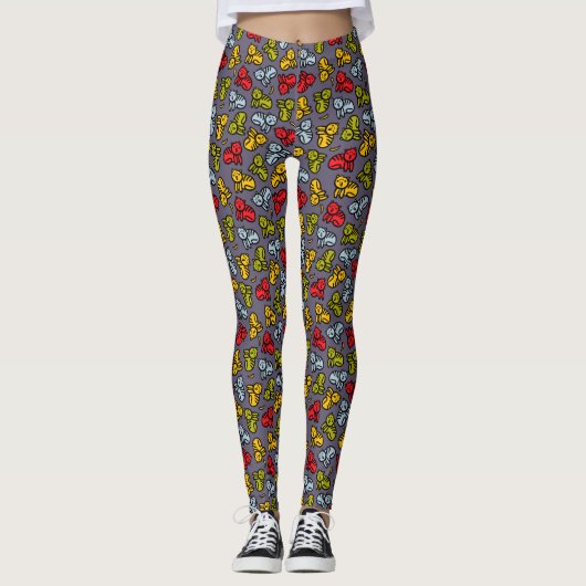 Katzen und Bananen Leggings (Vorderseite)