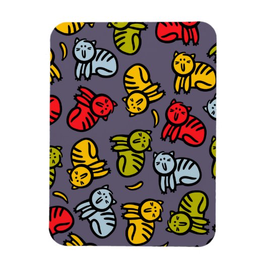 Katzen und Bananen Magnet (Vertikal)
