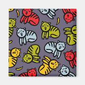 Katzen und Bananen Magnet (Vorne)