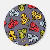 Katzen und Bananen Magnet (Vorne)