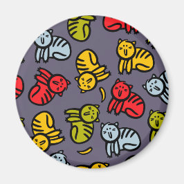 Katzen und Bananen Magnet