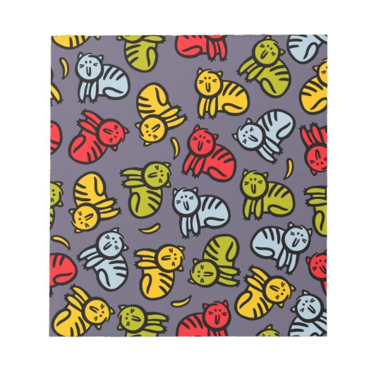 Katzen und Bananen Notizblock (Vorderseite)