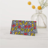 Katzen und Bananen Platzkarte (Rückseite)