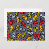 Katzen und Bananen Postkarte (Vorne/Hinten)