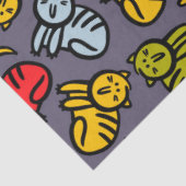 Katzen und Bananen Seidenpapier (Ausschnitt)