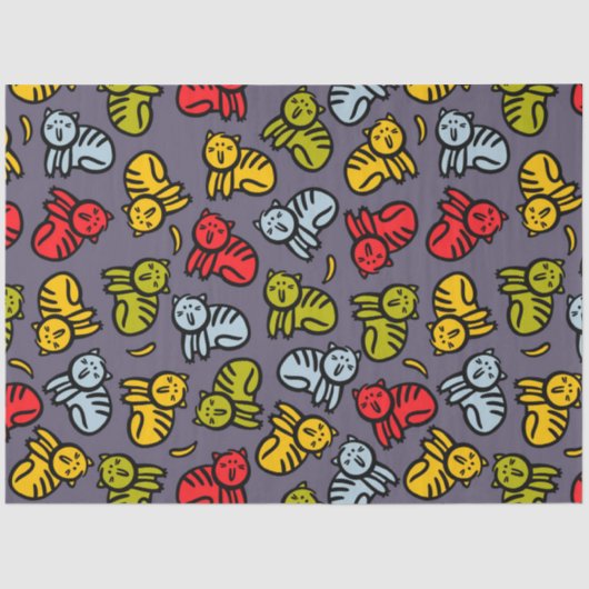 Katzen und Bananen Seidenpapier (Vorderseite)