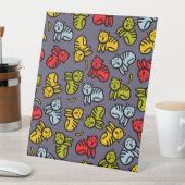 Katzen und Bananen Sockelschild (In Situ)