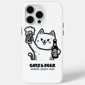 Katzen und Bier 1 Case-Mate iPhone Hülle (Rückseite)