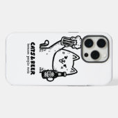 Katzen und Bier 1 iPhone Hülle (Rückseite (Horizontal))