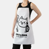 Katzen und Bier 1 Schürze (InSitu)