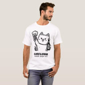 Katzen und Bier 1 T-Shirt (Vorne ganz)