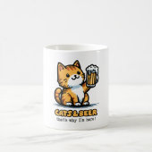 Katzen und Bier 2 Kaffeetasse (Mittel)
