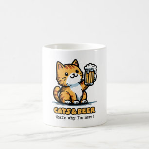 Katzen und Bier 2 Kaffeetasse