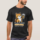 Katzen und Bier 2 T-Shirt (Vorderseite)