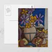 Katzen und Birnen Postkarte (Vorne/Hinten)