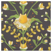 Katzen und Blume Blumenkohl Stoff (Nahaufnahme)