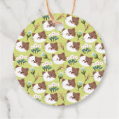 Katzen und Blume Geschenkanhänger (Rückseite)